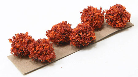 Dollhouse Miniature Border Plant: Burnt Orange Autumn, Large